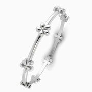 Sterling Silver Floret Baby Bracelet Bangle By Krysaliis