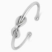 Sterling Silver Expandable Love Knot Baby Bracelet Bangle By Krysaliis