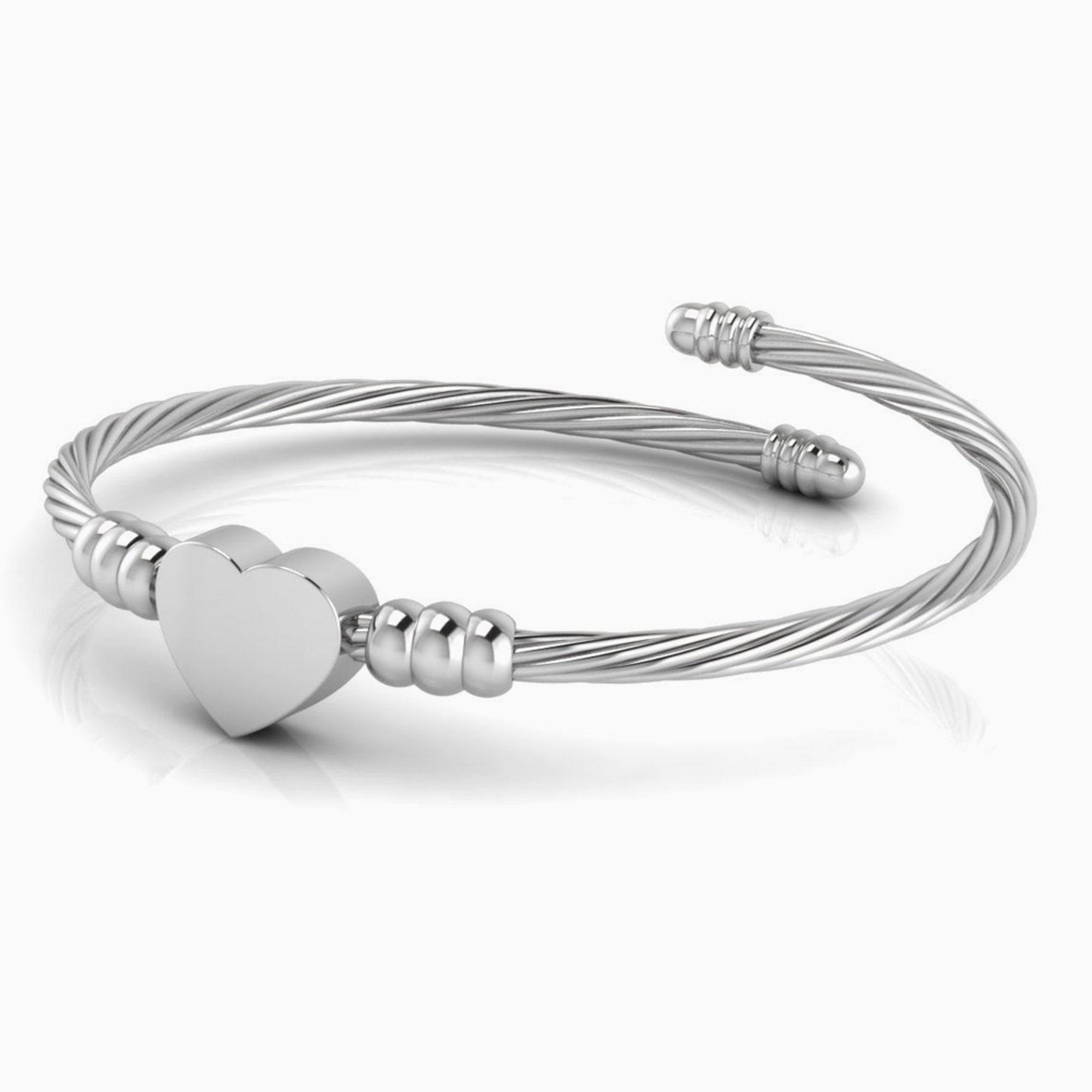 Sterling Silver Expandable Twisted Love Baby Bracelet Bangle By Krysaliis