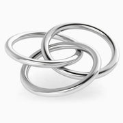 Krysaliis Silver Plated Baby Rattle - 3 Ring