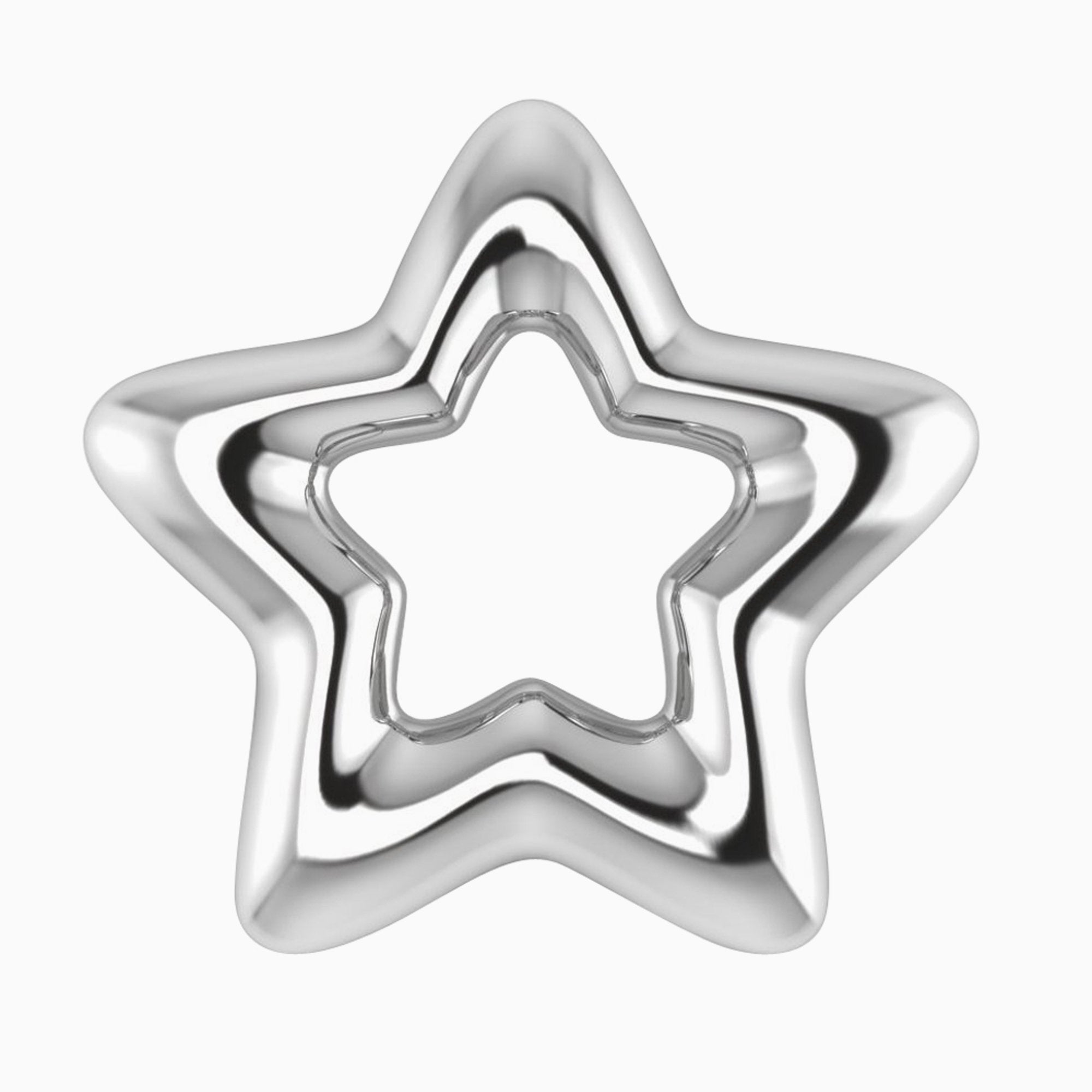 Krysaliis Silver Plated Baby Rattle - Star