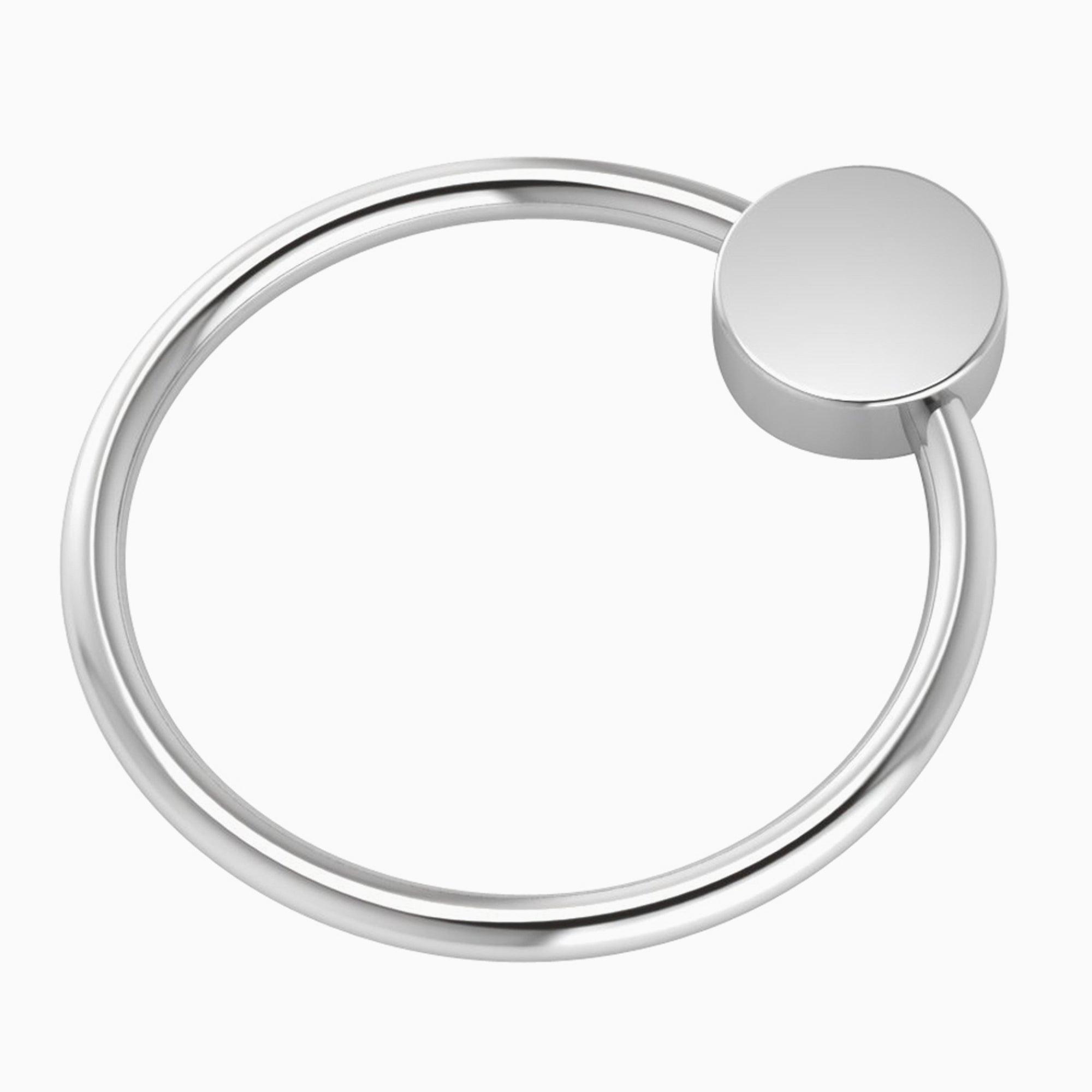 Krysaliis Sterling Silver Teether Rattle - Flat Ring