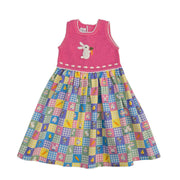 Springtime Gingham Bunny Dress