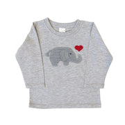 Valentine Elephant Tee, Red