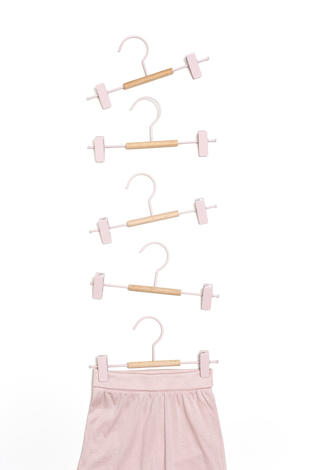 Kids Clip Hangers In Blush