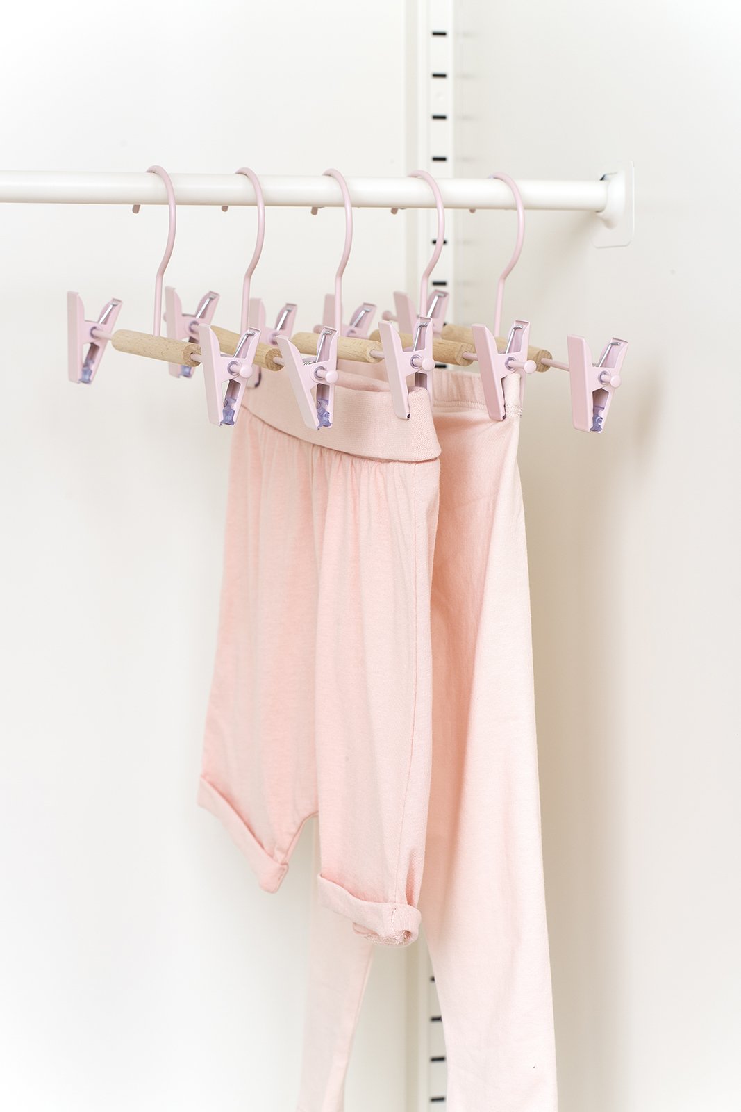 Kids Clip Hangers In Blush