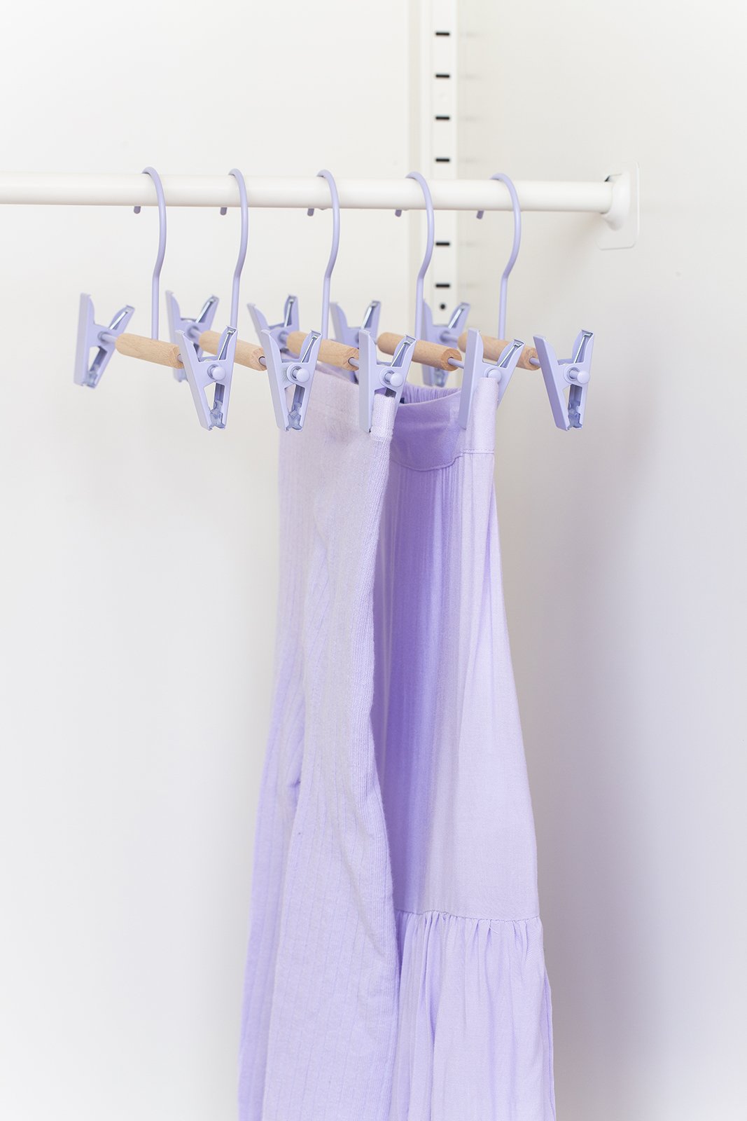 Kids Clip Hangers In Lilac