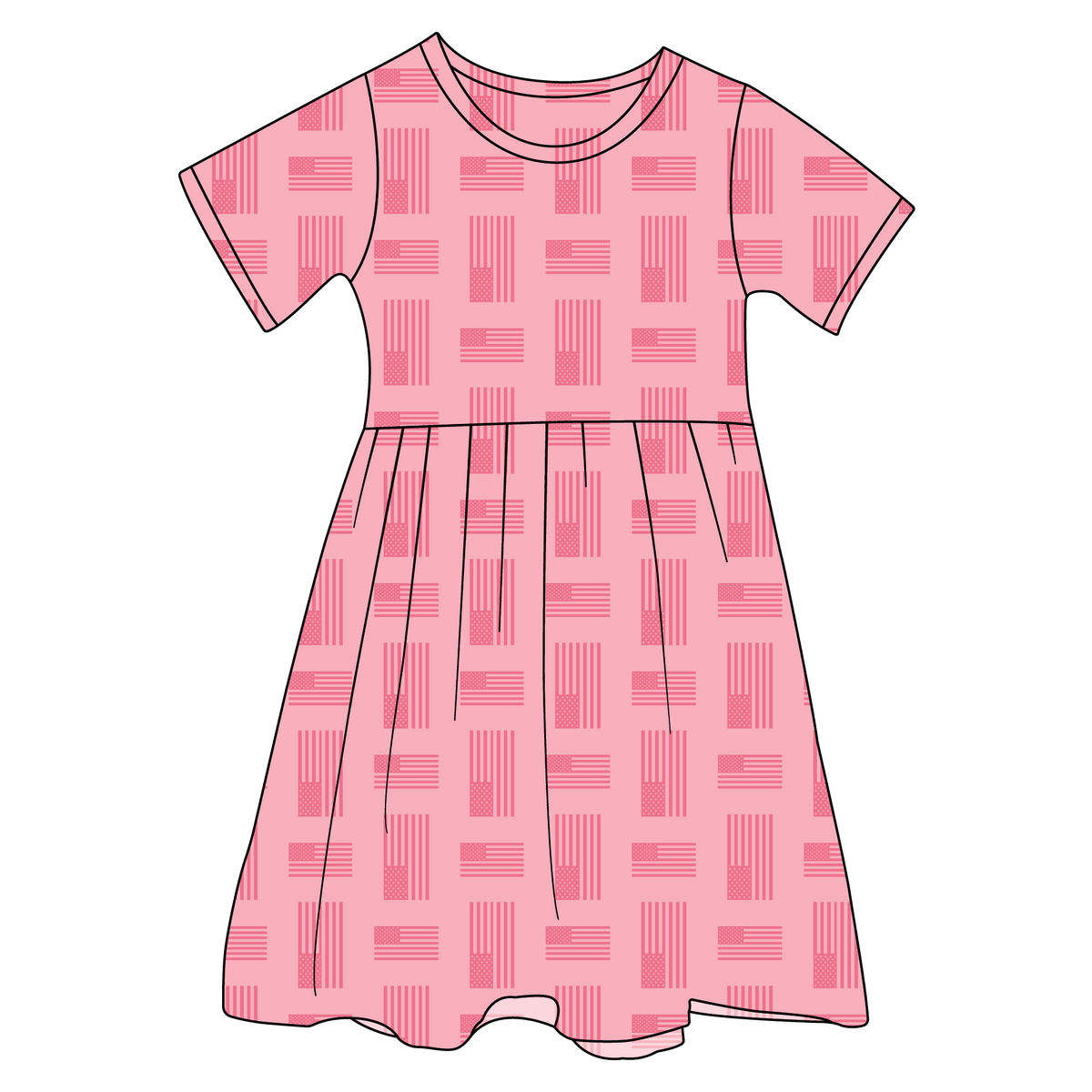 Kenzie Bamboo Ruffle Spin Dress (pre-order)