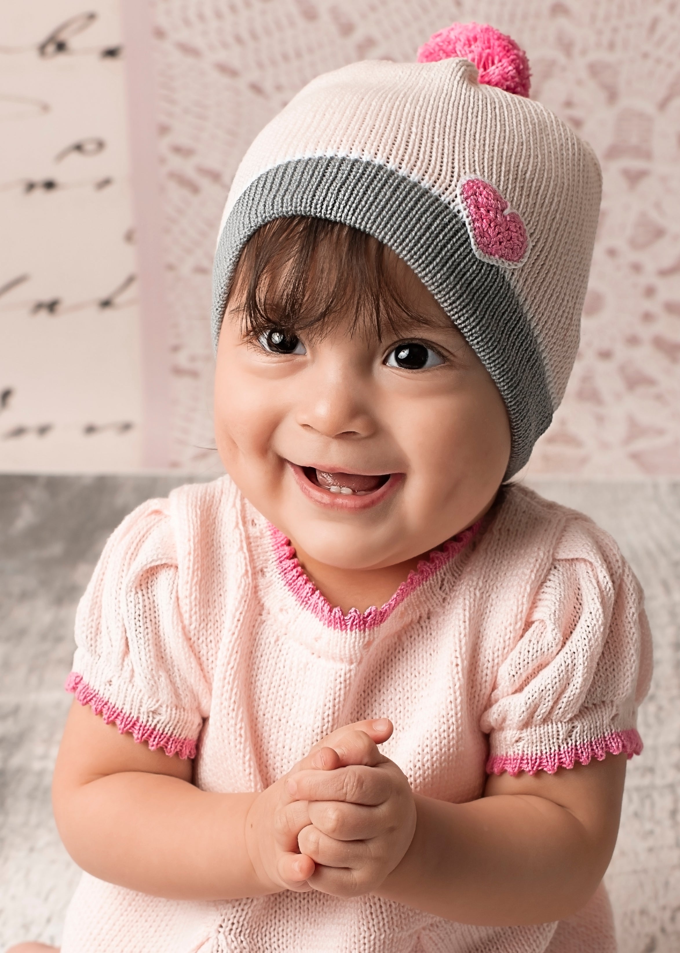 Valentine Baby Hat, Pink