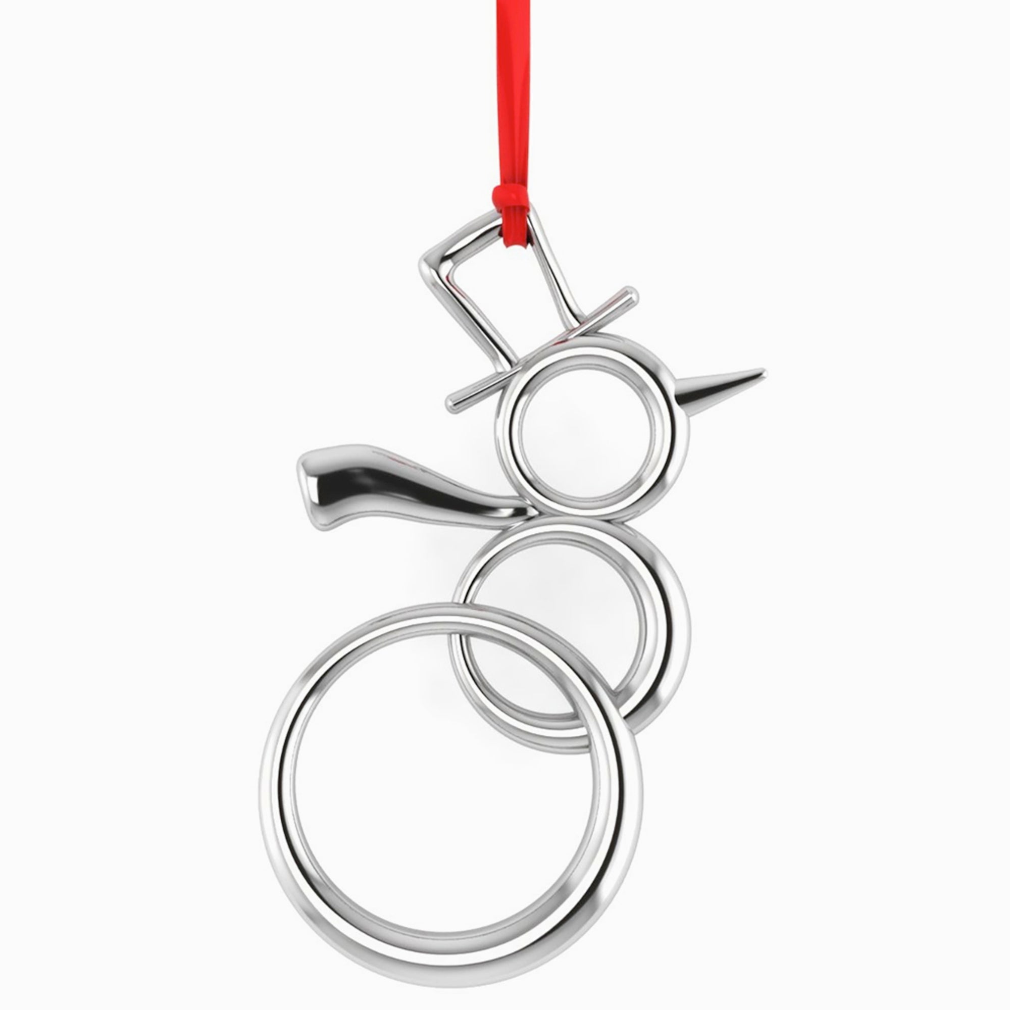 Sterling Silver Snowman Ornaments For Christmas By Krysaliis