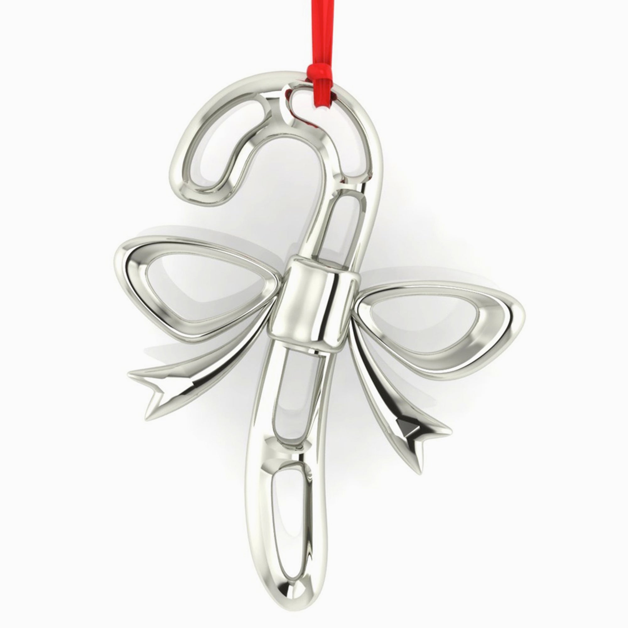 Sterling Silver Candy Cane Ornament By Krysaliis