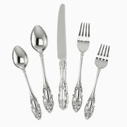 Victorian 5-piece Silver Plate Flatware Set By Krysaliis