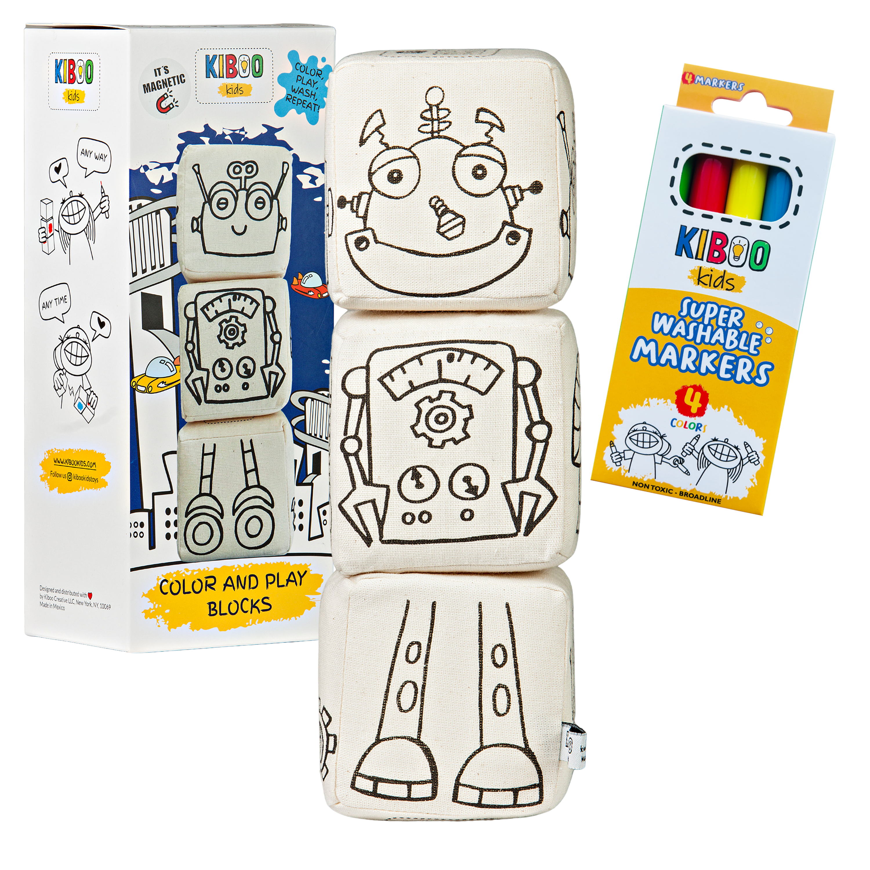 Blocks With Magnets - Robot Set