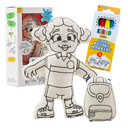 - Sports Series: Soccer Girl With Pigtails Coloring Set