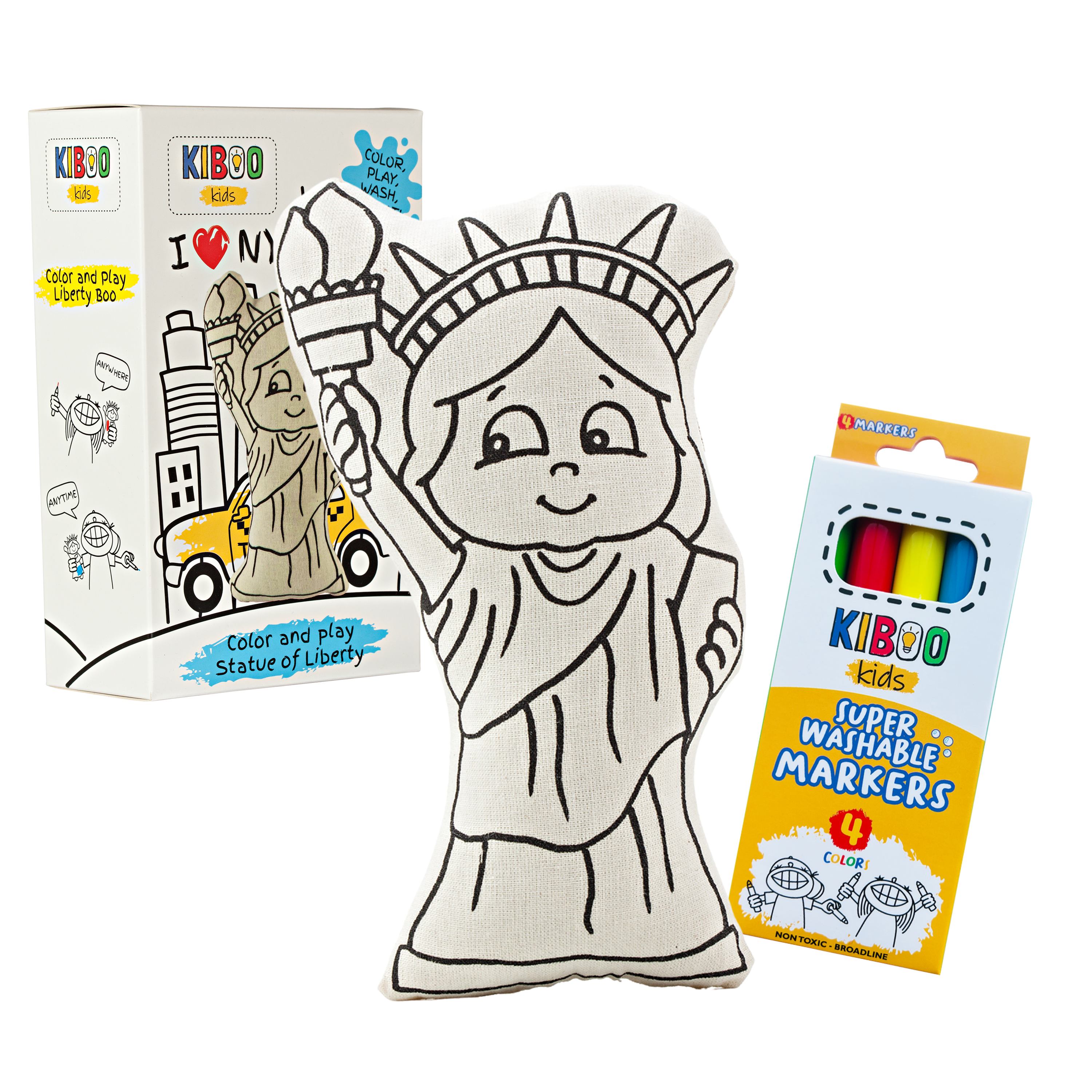 Liberty Boo - Statue Of Liberty For Coloring And Play