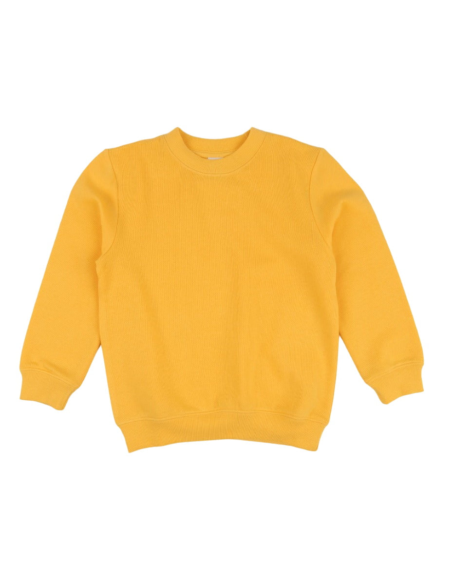 Classic Solid Color Pullover Sweatshirt
