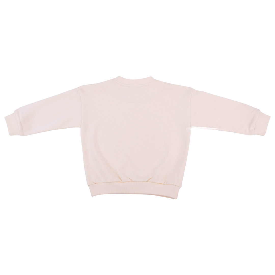 Solid Kids Sweatshirt In White