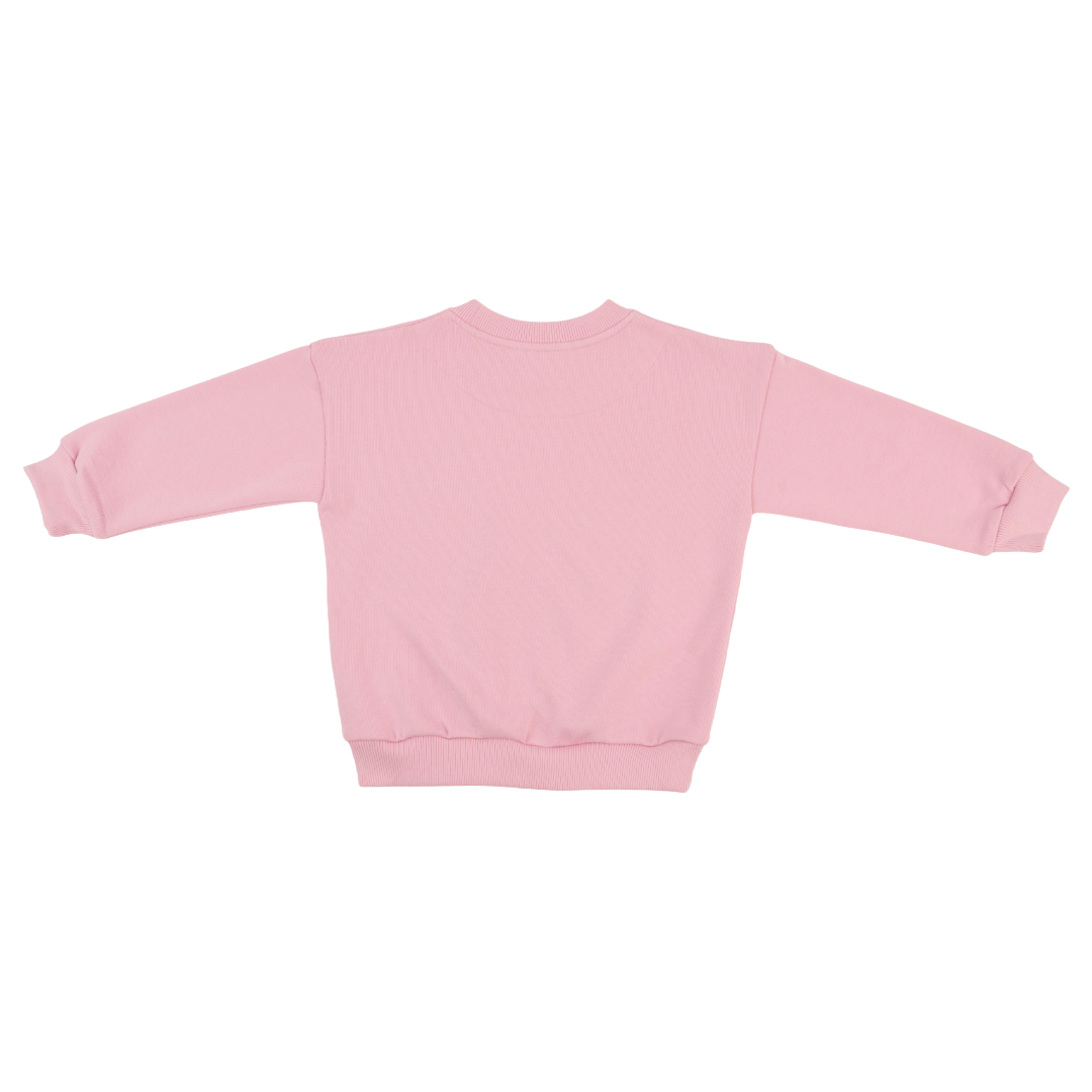 Solid Kids Sweatshirt In Pink