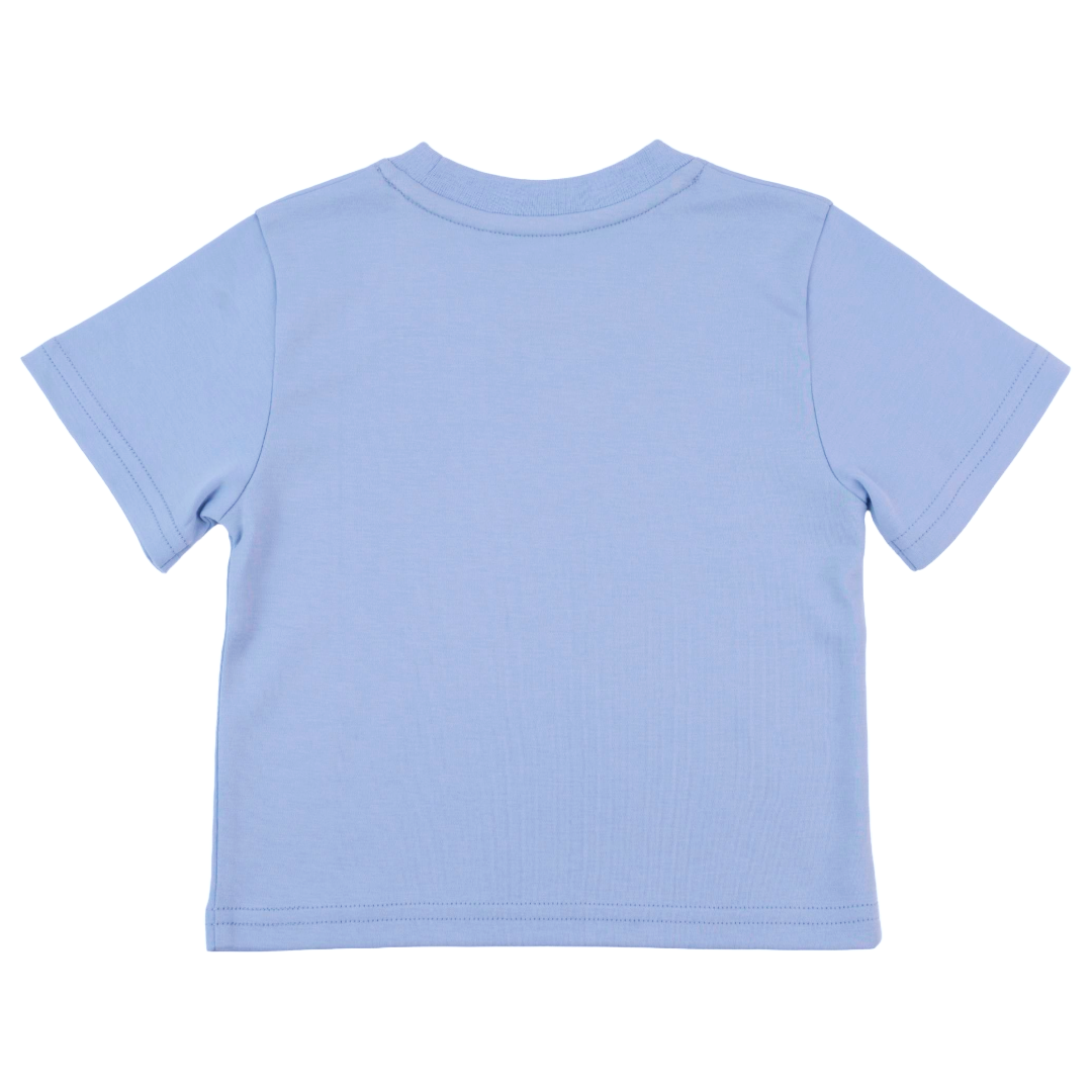 Kids Solid Tee In Light Blue