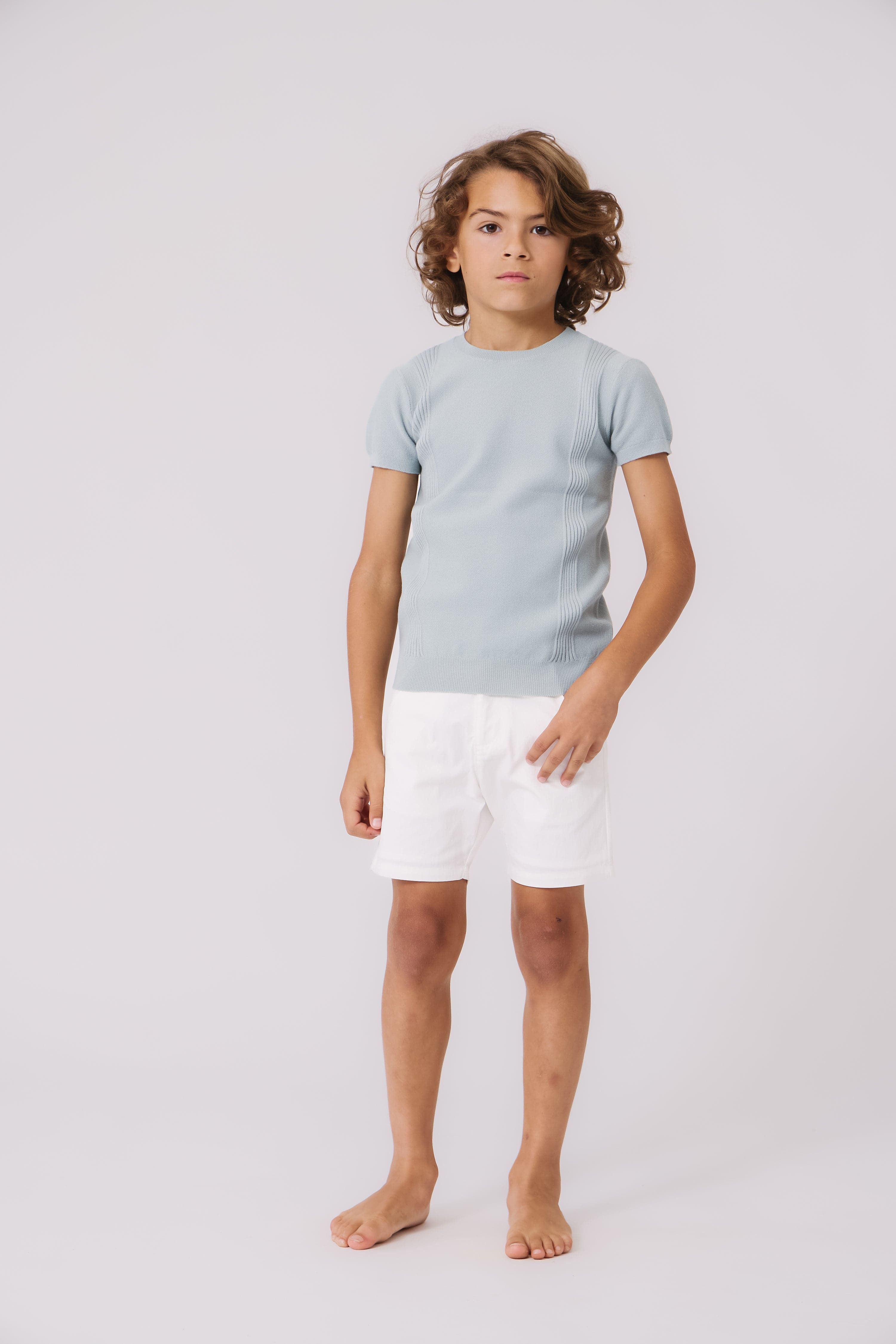 Todd Knit Sweater - Light Blue