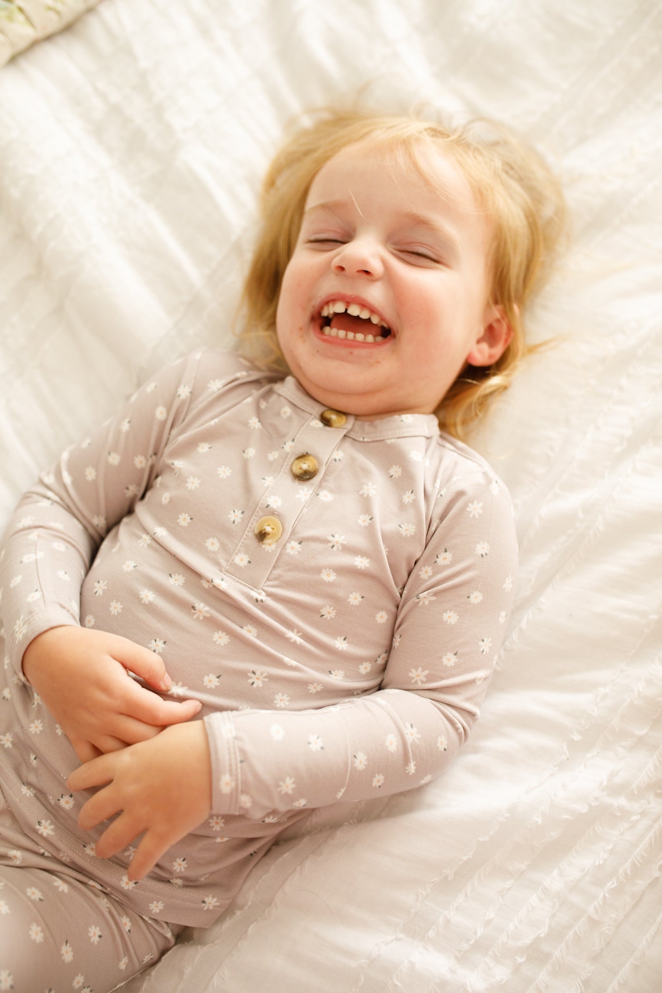 Oopsie Daisy 2pc Henley Bamboo Pajamas