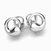Circular Terrance Sterling Silver Cufflinks By Krysaliis