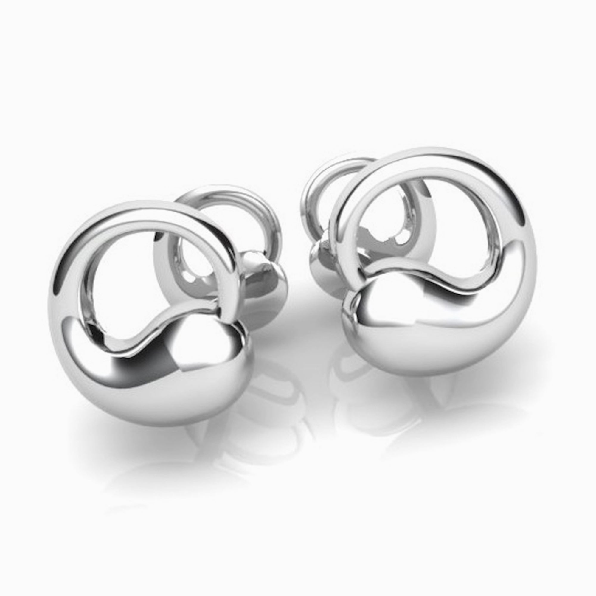 Circular Terrance Sterling Silver Cufflinks By Krysaliis