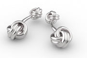 Krysaliis Sterling Knot Cufflink