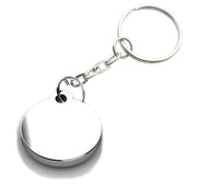 Round Sterling Silver Keychain By Krysaliis