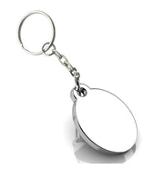 Oval Sterling Silver Keychain By Krysaliis