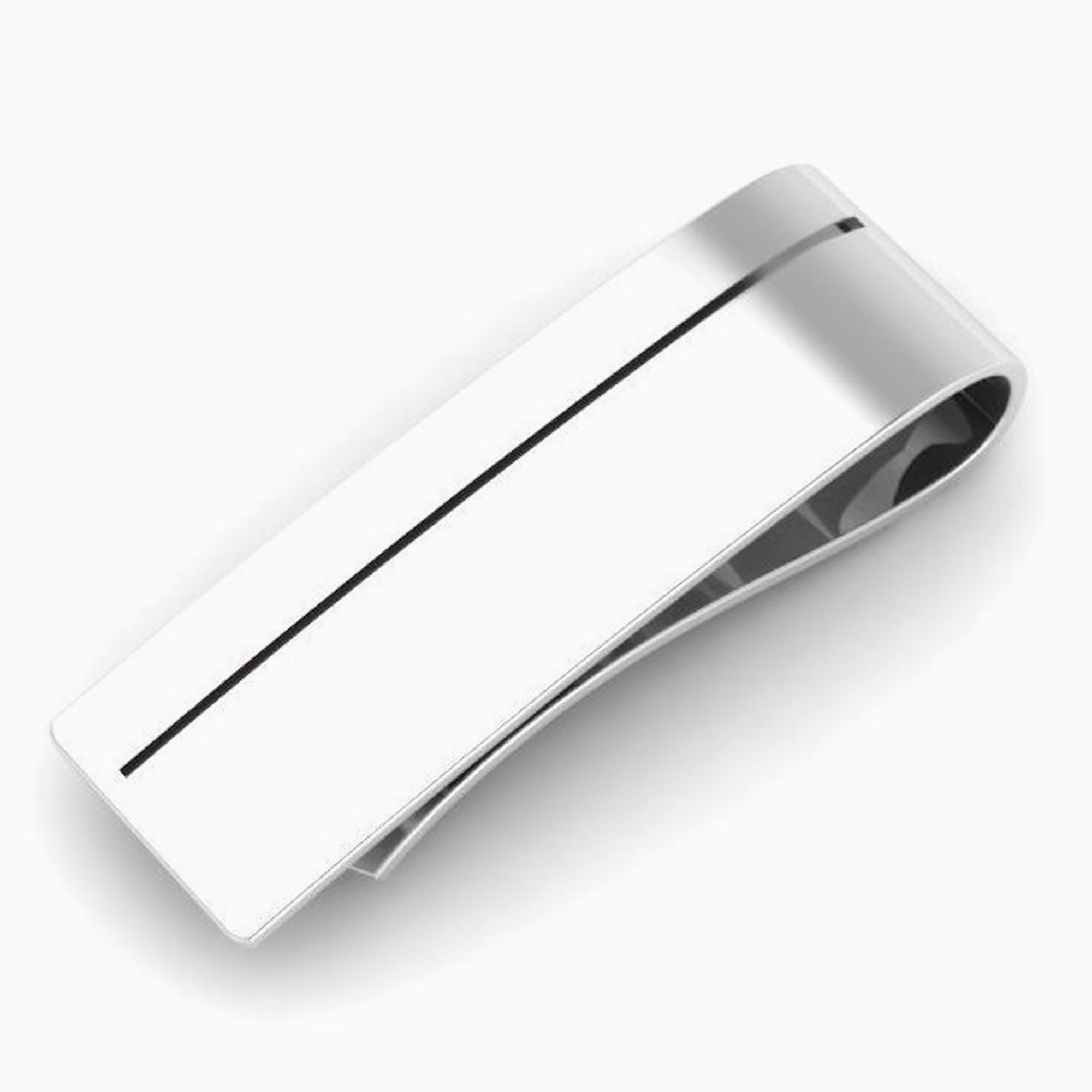 Sleek Enamel Sterling Silver Money Clip By Krysaliis
