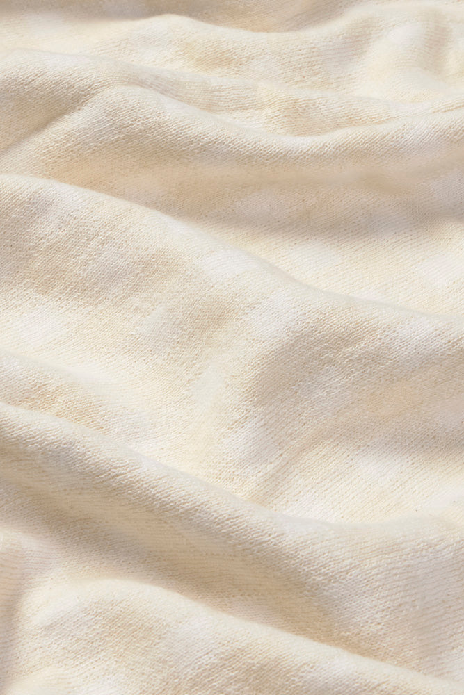 Knitted Blanket Vichy Ivory