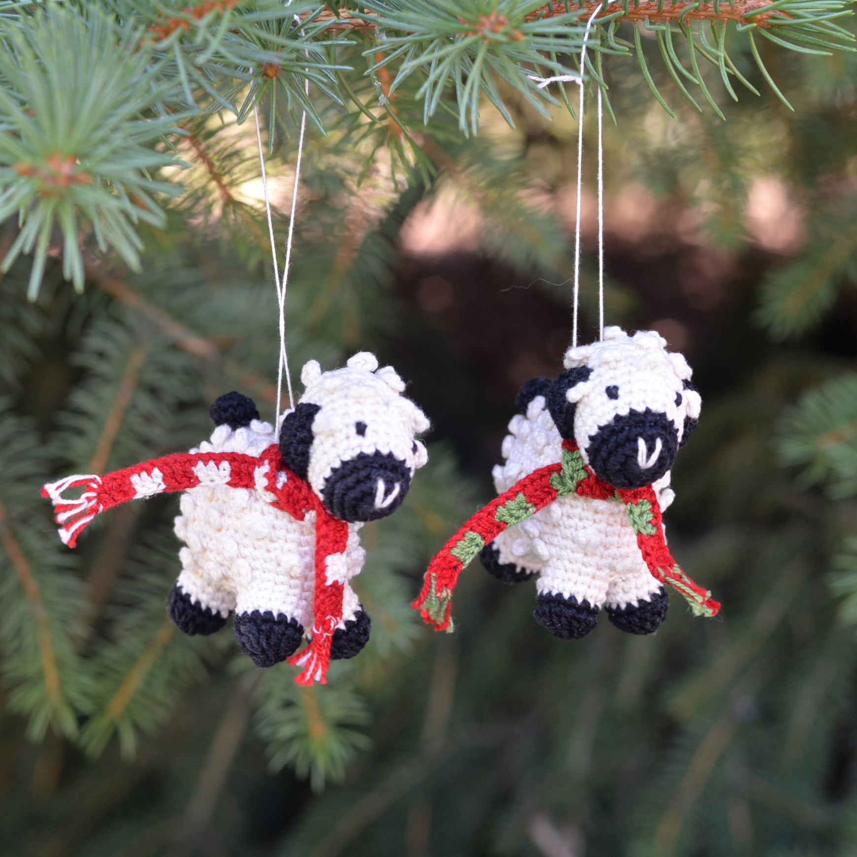 Crochet Lamb Ornament
