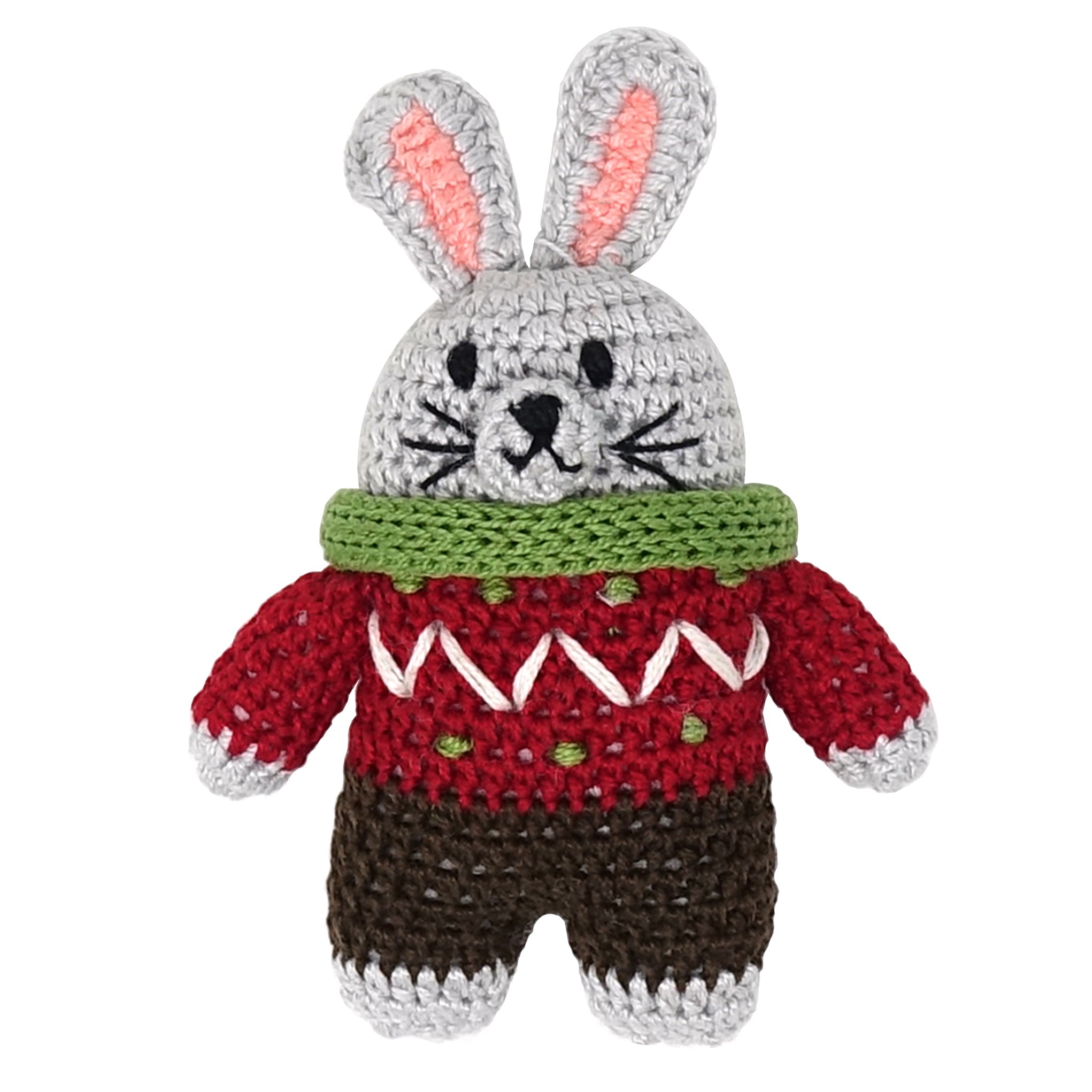 Crochet Bunny Ornament, Single