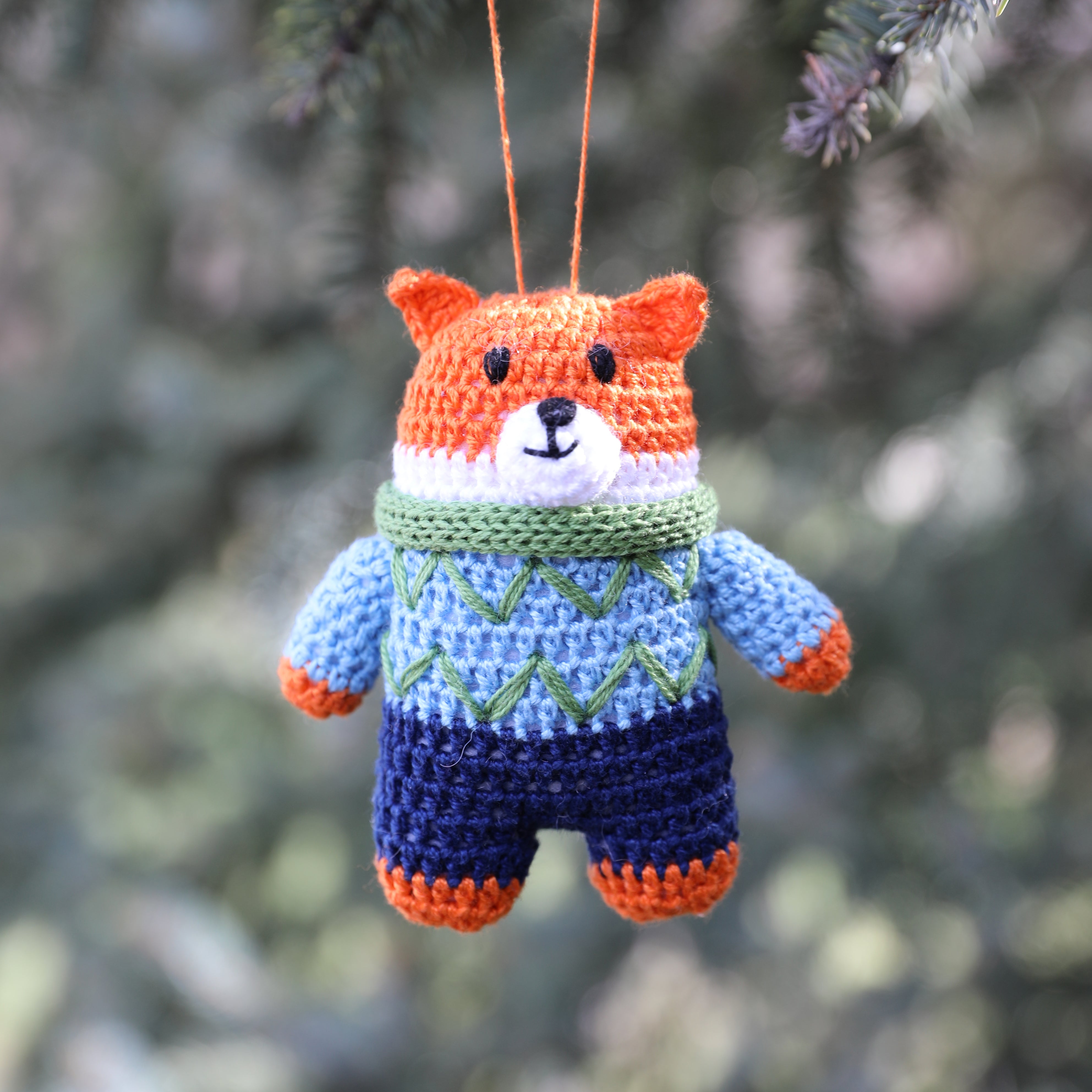 Crochet Fox Ornament