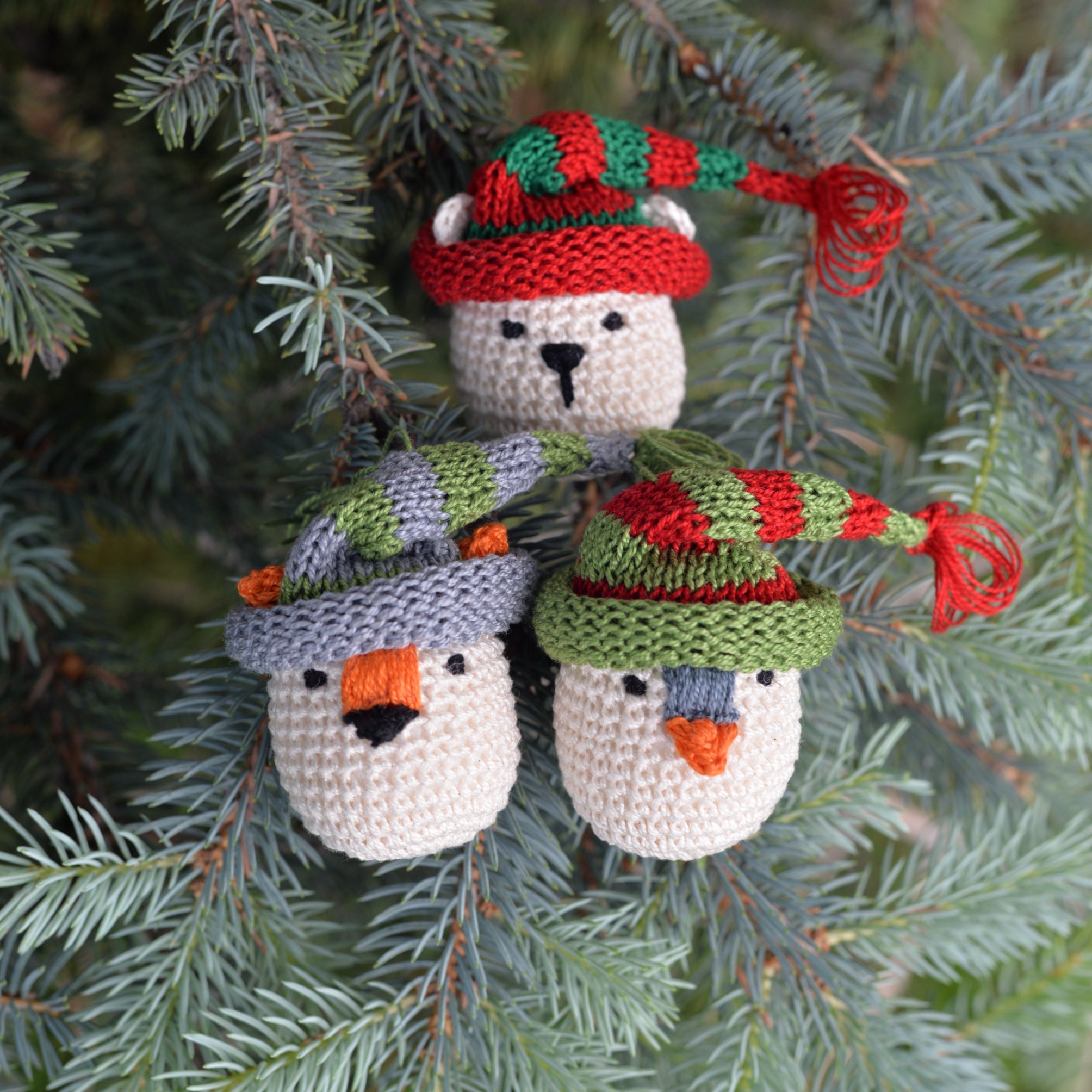 Crochet Winter Animals, Set Of 3