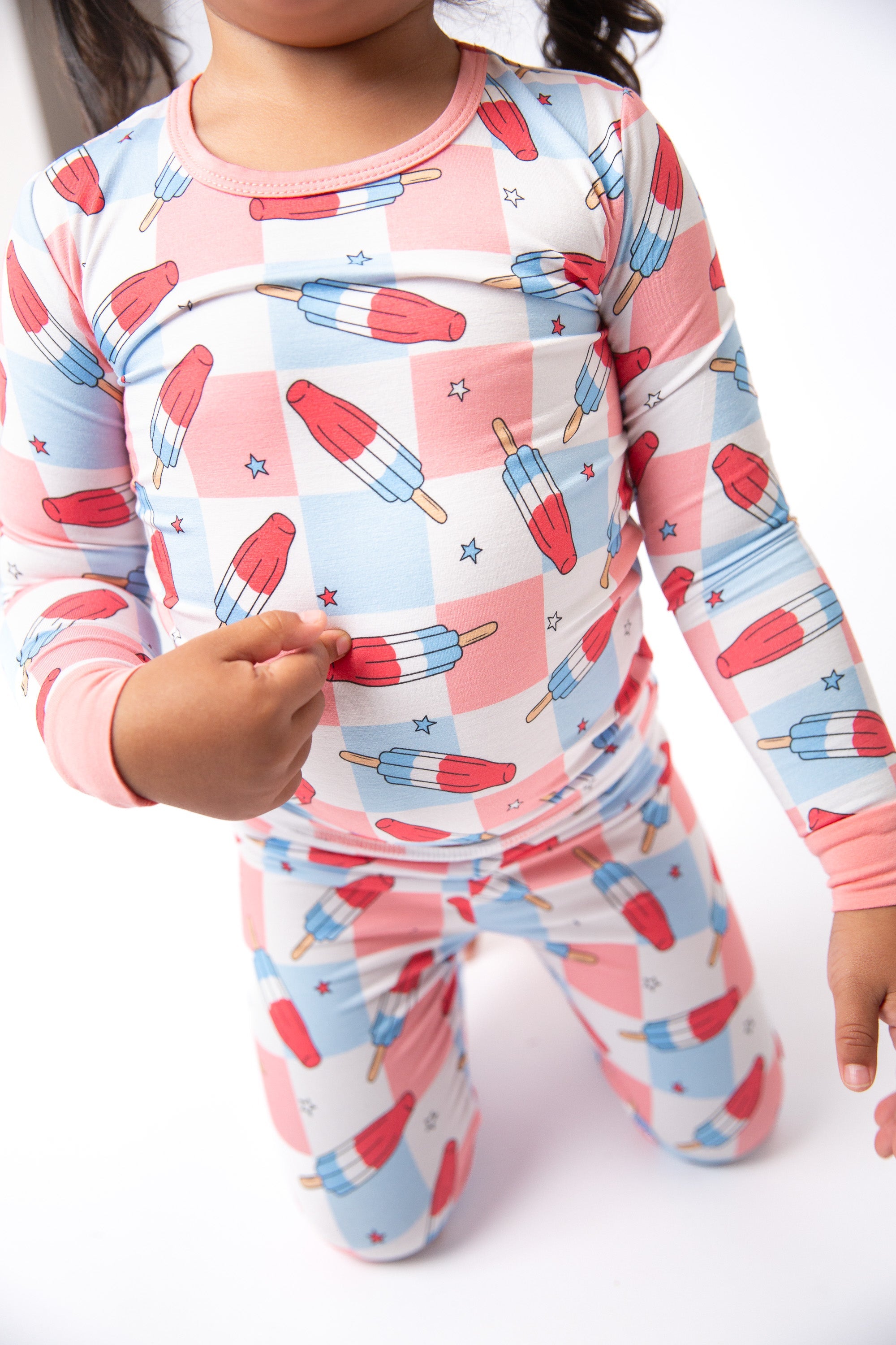 Patriotic Popsicles Bamboo Toddler 2 Piece Set