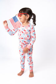 Patriotic Popsicles Bamboo Toddler 2 Piece Set