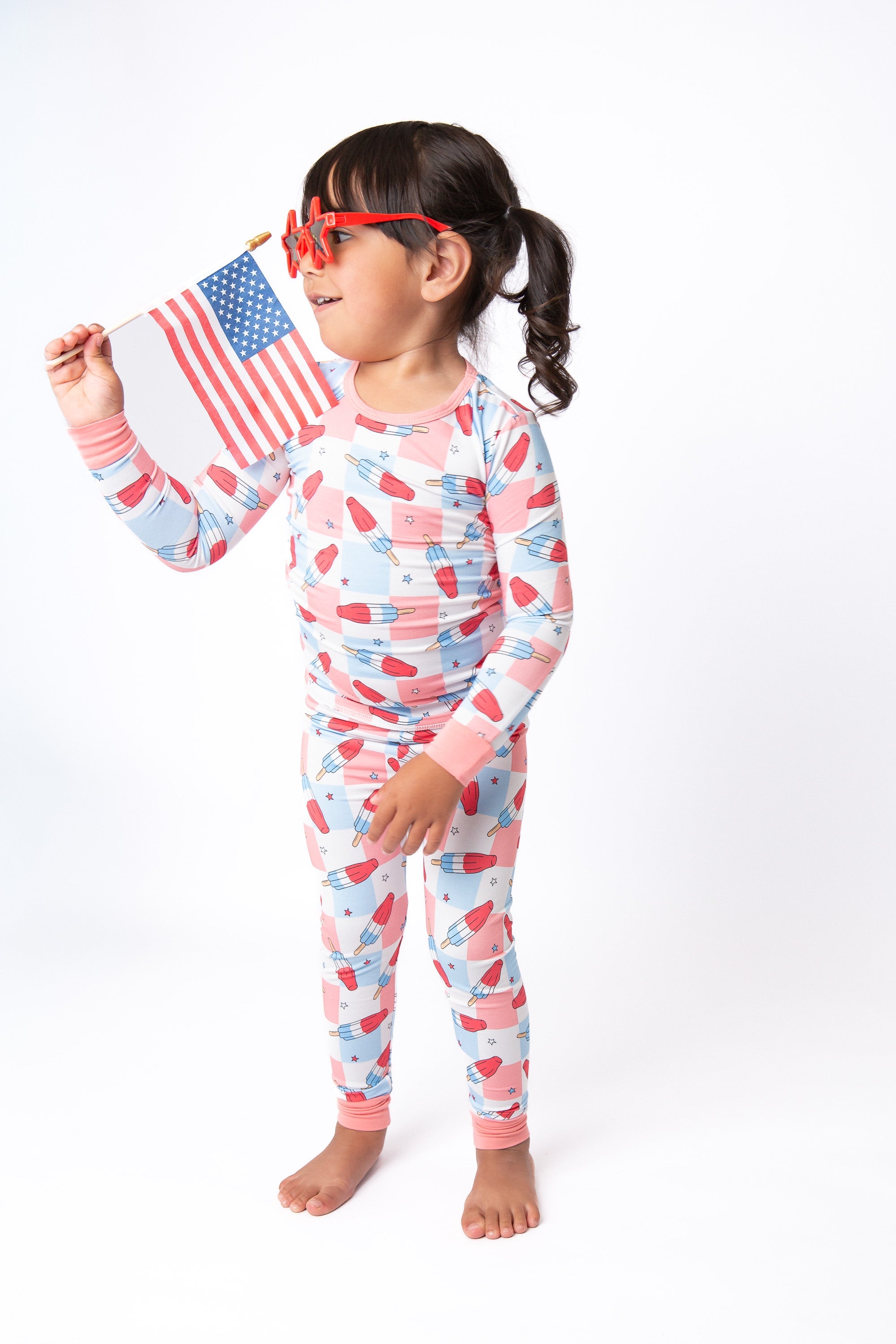 Patriotic Popsicles Bamboo Toddler 2 Piece Set