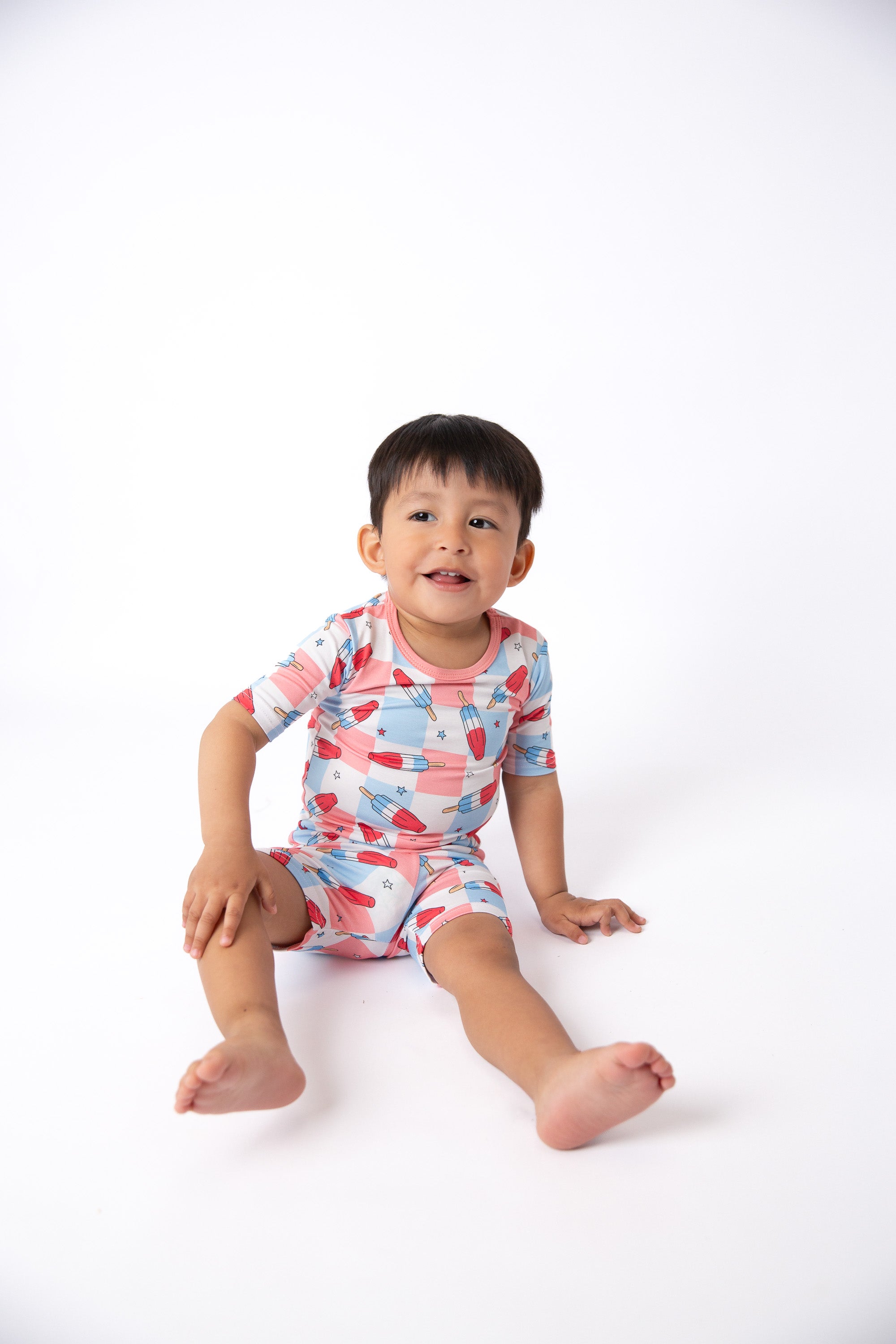 Patriotic Popsicles Bamboo 2- Piece Short Set