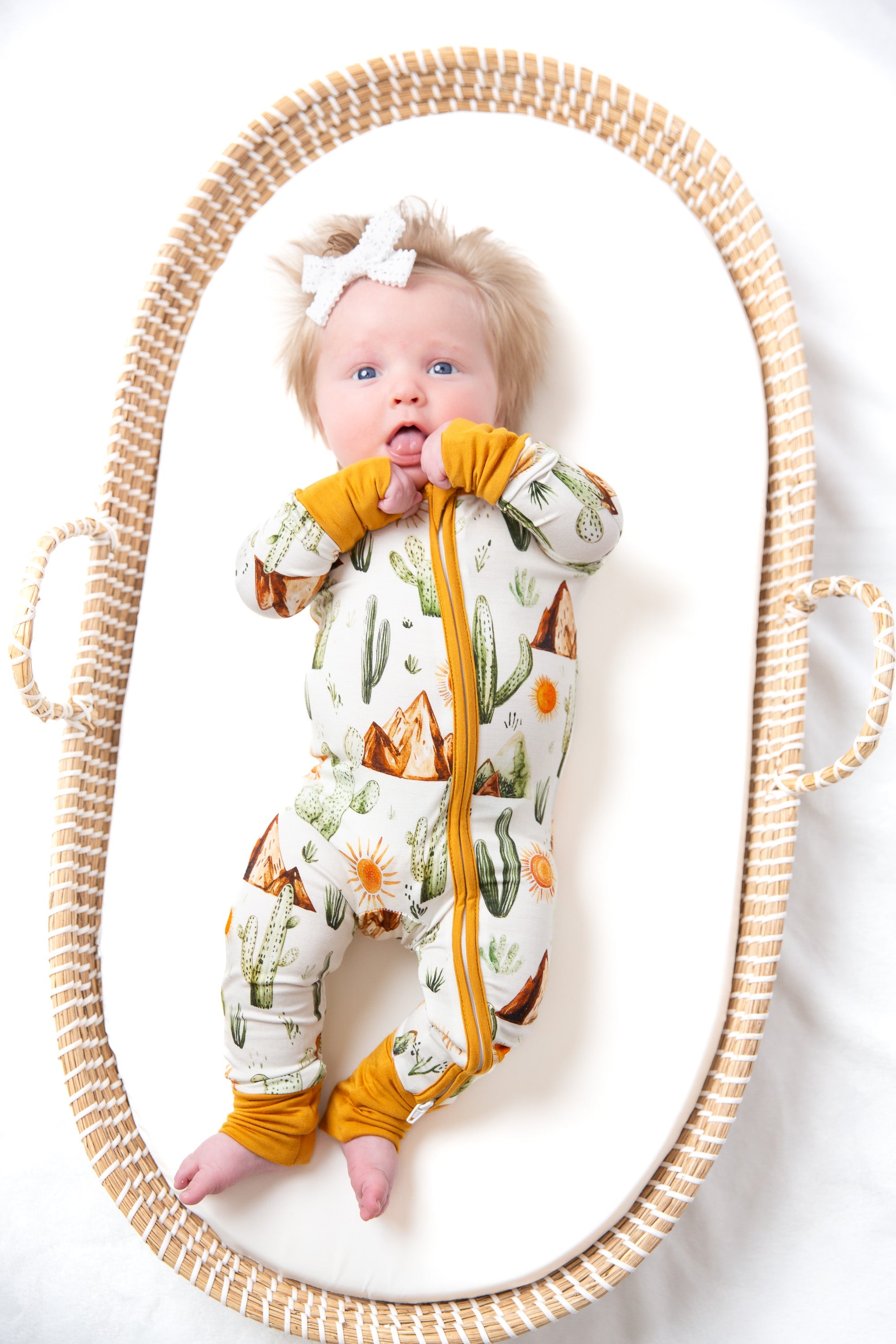 Western Desert Bamboo Zipper Romper