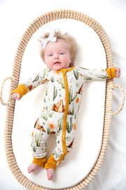 Western Desert Bamboo Zipper Romper