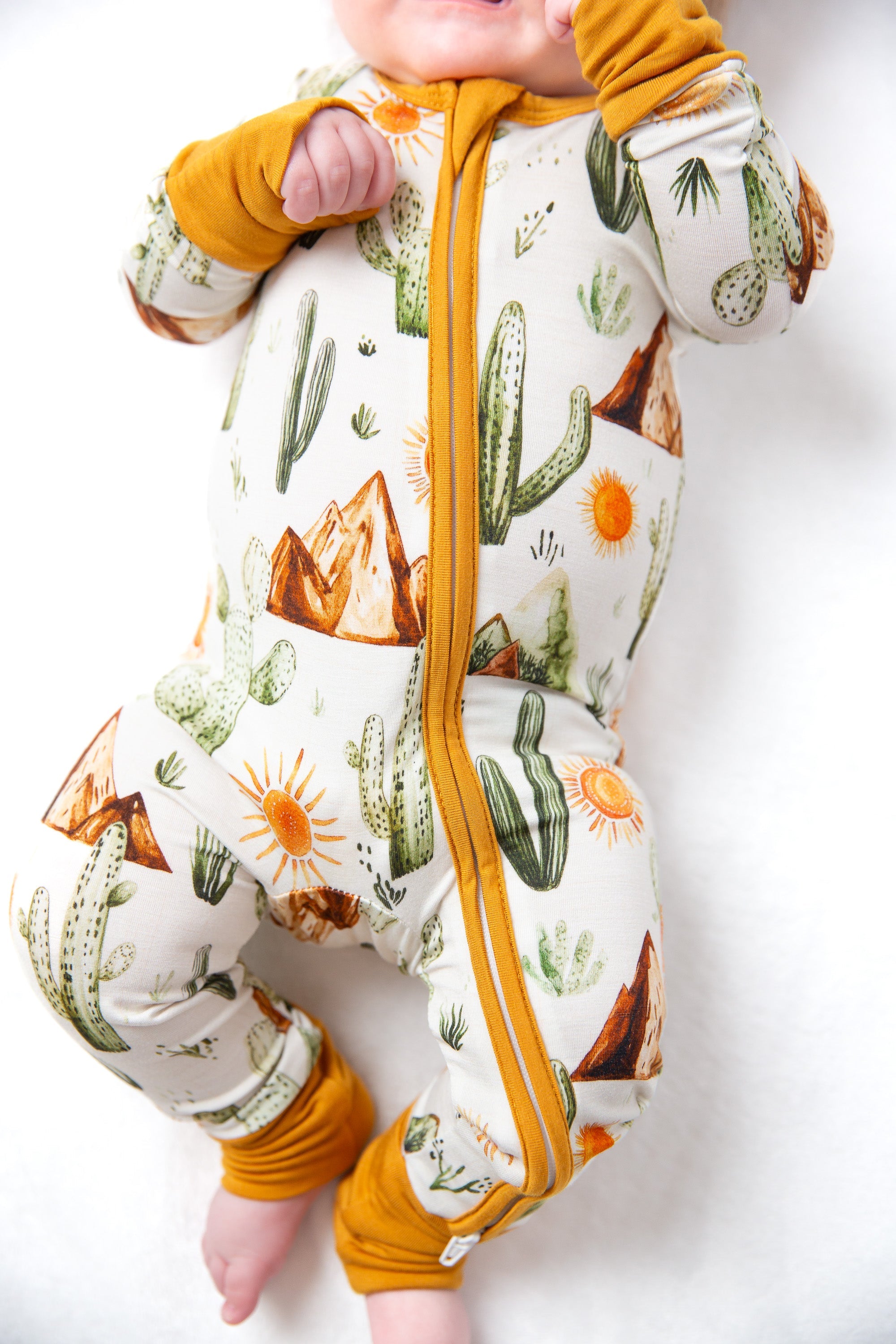 Western Desert Bamboo Zipper Romper