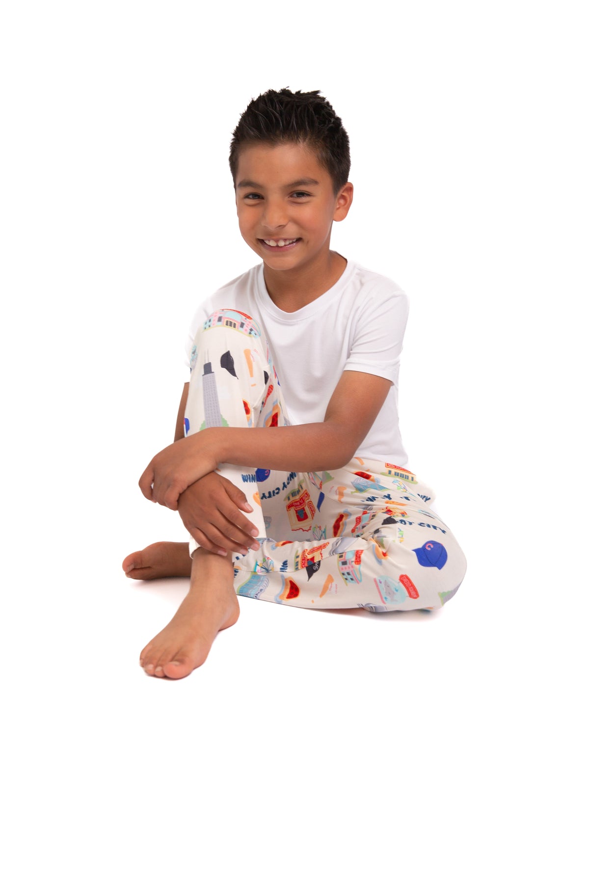 Windy City Chicago Bamboo Pajamas Unisex| Soft Chicago Kids Pajama Set