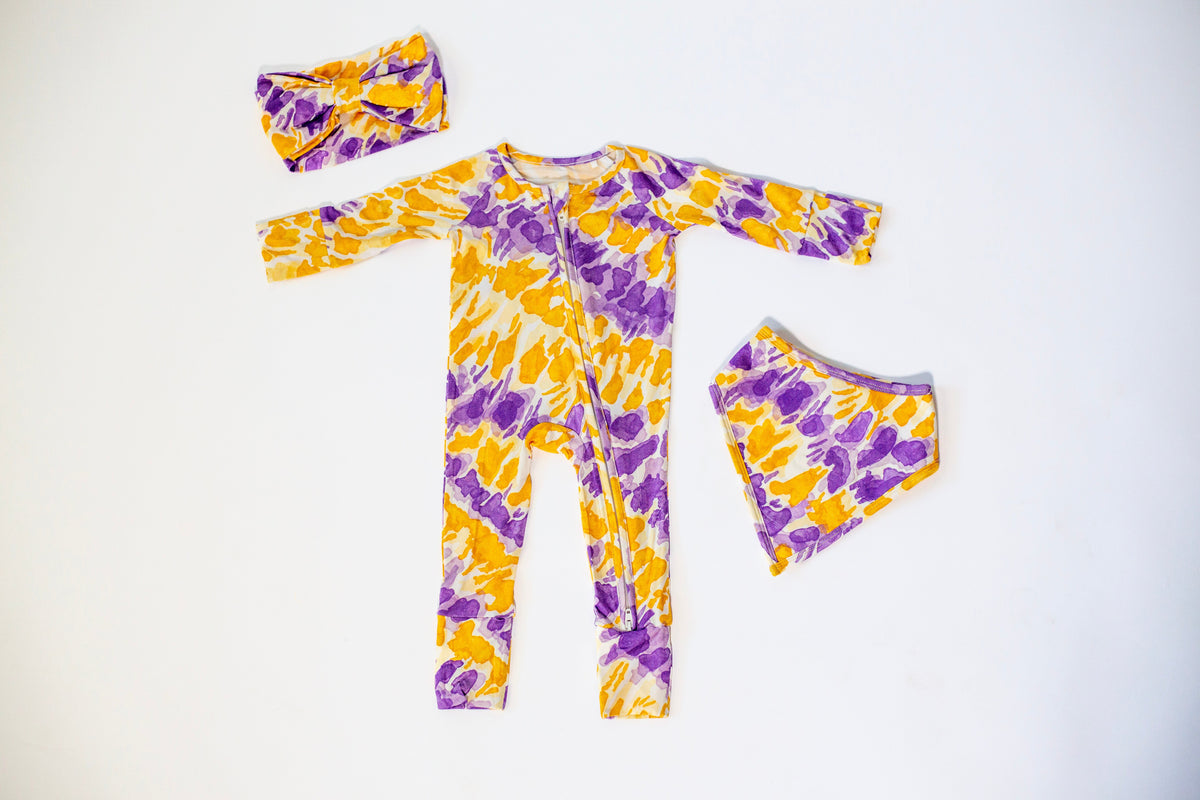 Tie Dye Baby Onesie | Soft Colorful Infant Bodysuit |