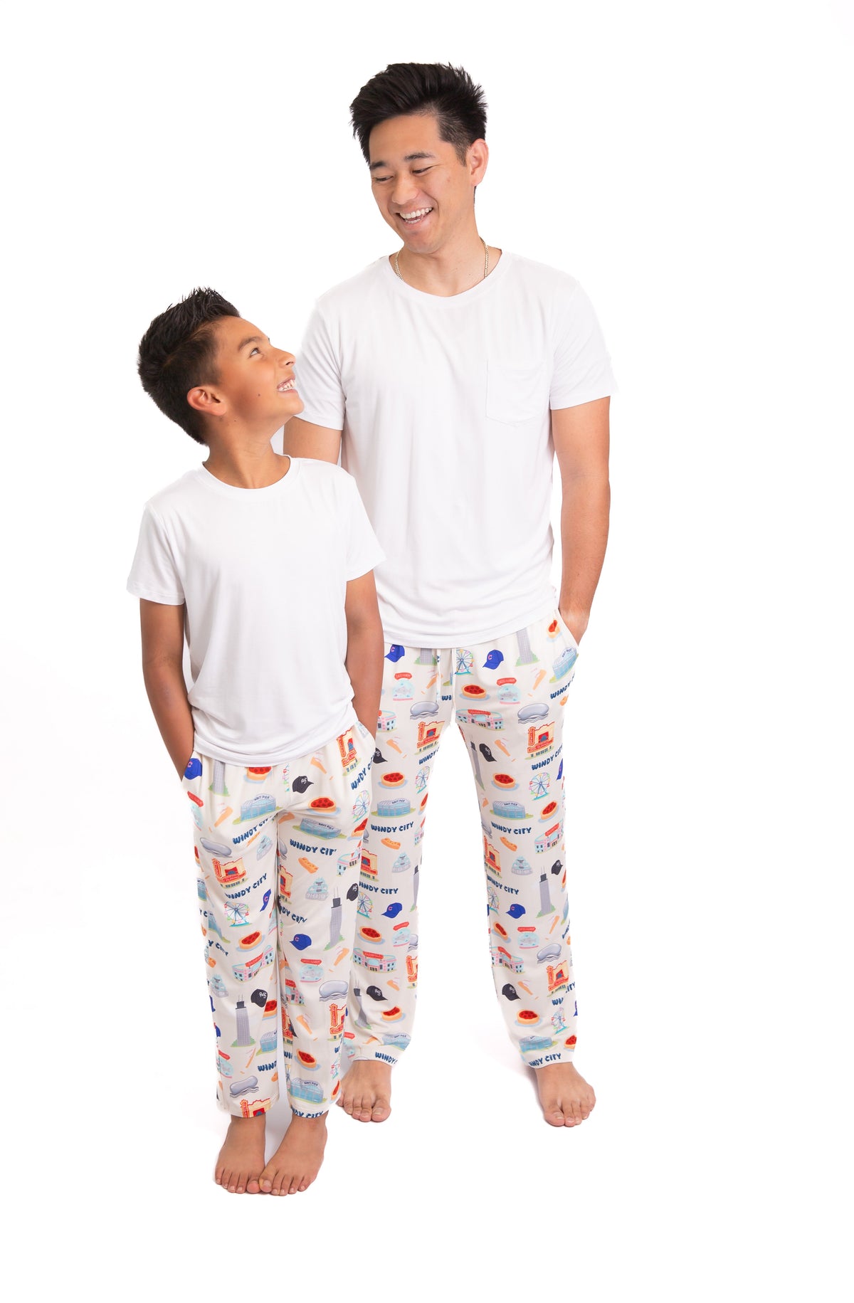 Windy City Chicago Bamboo Pajamas Unisex| Soft Chicago Kids Pajama Set