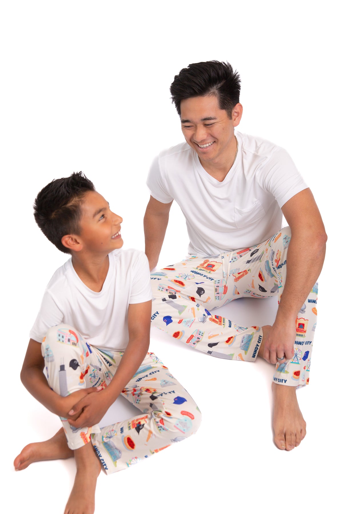 Windy City Chicago Bamboo Pajamas Unisex| Soft Chicago Kids Pajama Set