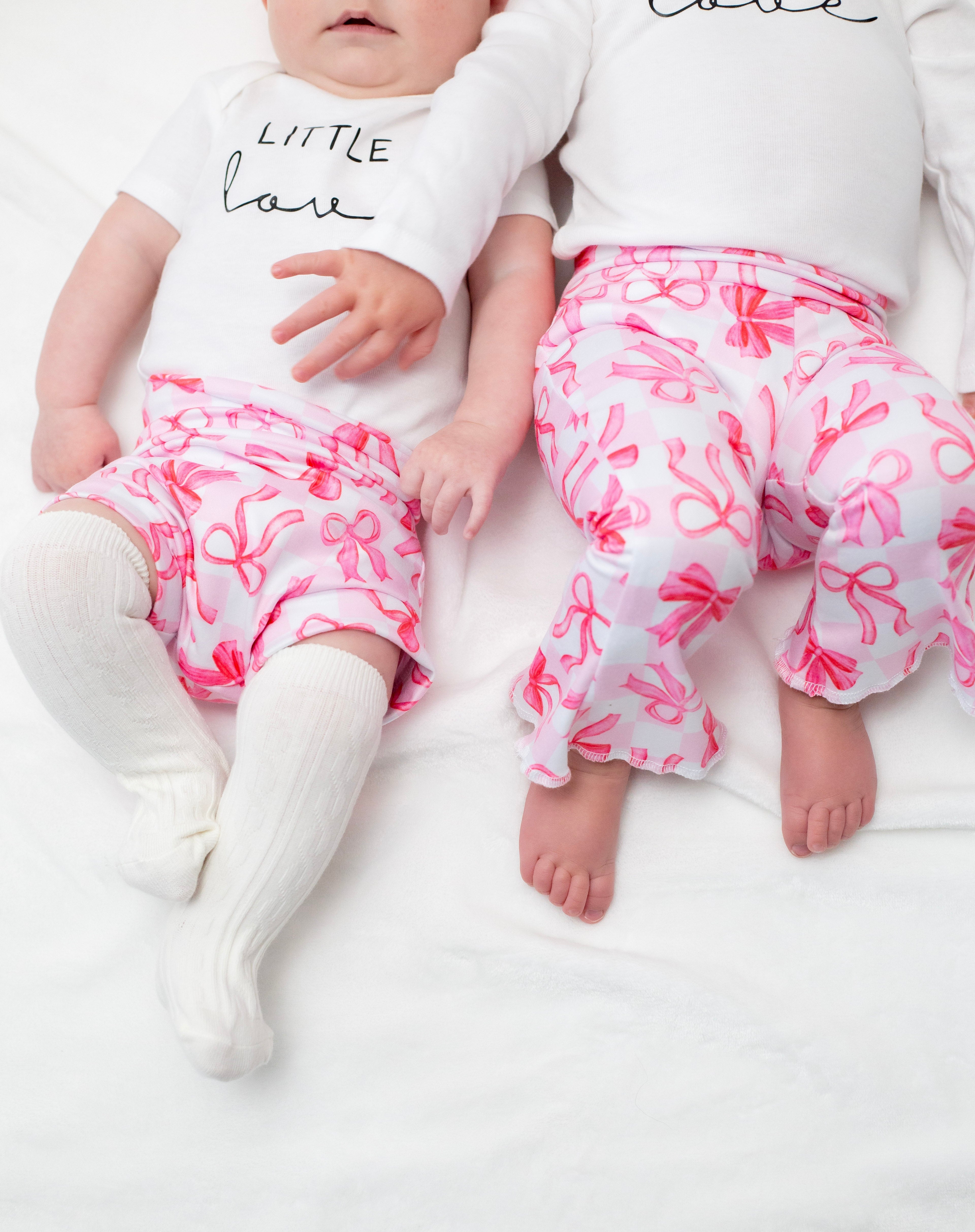 Little Love Pink Bow Bummies Set
