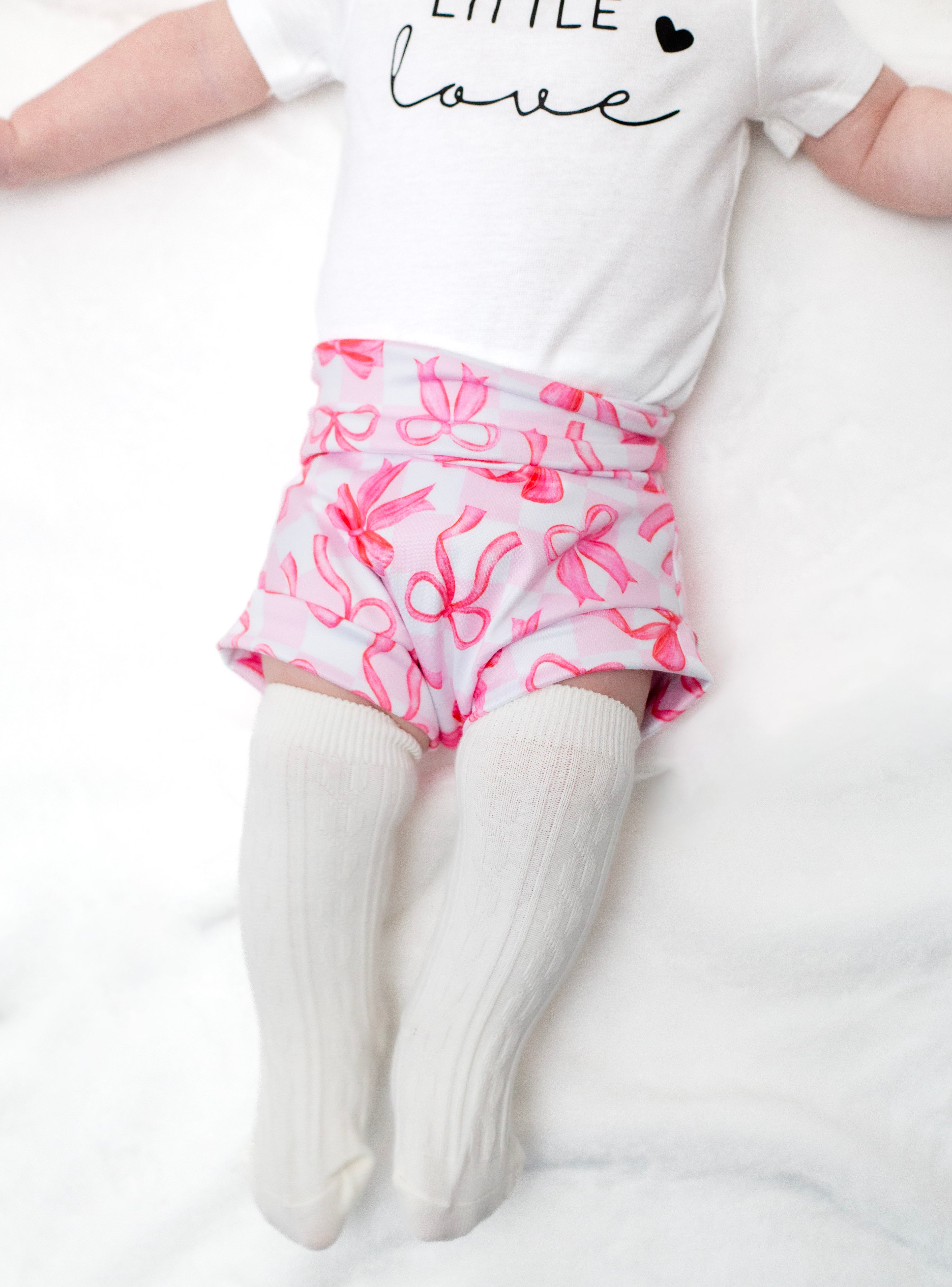 Little Love Pink Bow Bummies Set