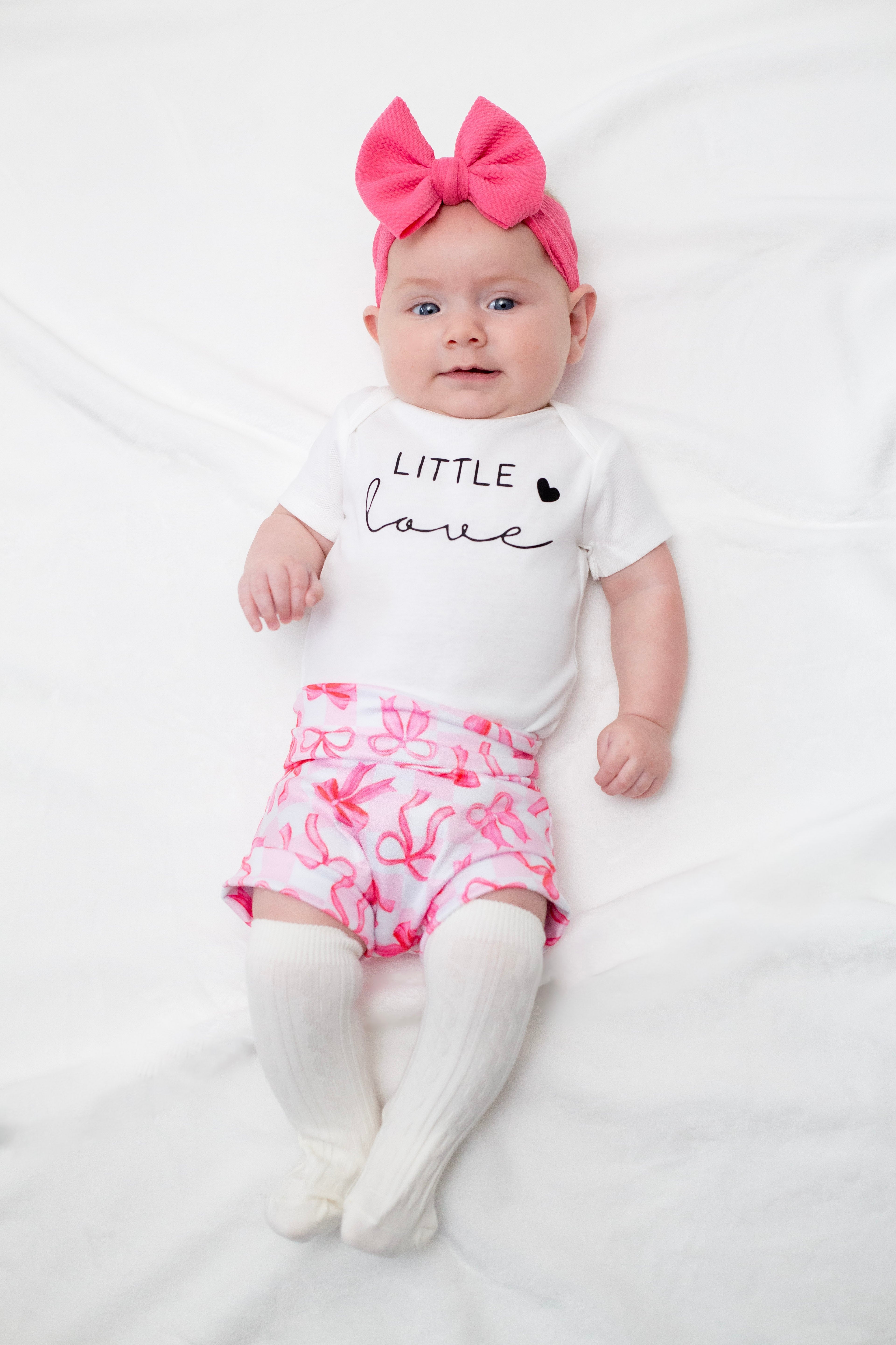 Little Love Pink Bow Bummies Set